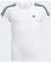 Adidas Girls' Designed 2 Move 3-Stripes T-Shirt