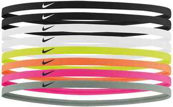 Nike 8-Pack Skinny Headbands (9318) lime ice/black