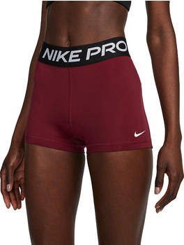 Nike Pro Shorts Women (CZ9857) dark beetroot/black/white