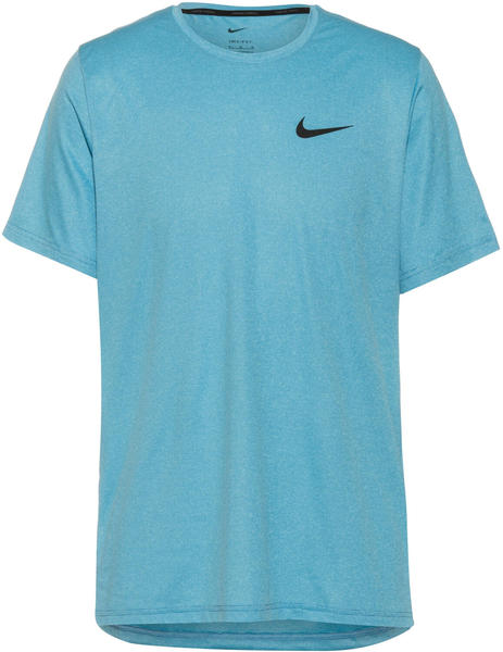 Nike Pro Dri-FIT Short-Sleeve Top (CZ1181) light photo blue/blue chill/heather/black