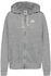 Nike Sportswear Gym Vintage Full-Zip Hoodie (DM6386) dark grey heather/white