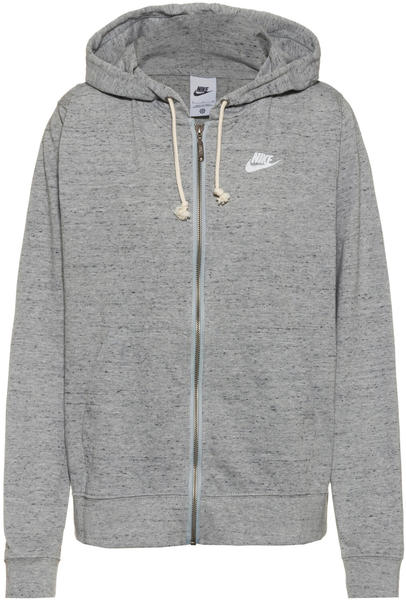 Nike Sportswear Gym Vintage Full-Zip Hoodie (DM6386) dark grey heather/white