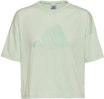 Adidas Woman Train Icons 3 BAR Shirt linen green (HK6963)
