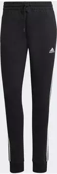 Adidas Essentials 3-Stripes French Terry Cuffed Pants (IC8770) black/white
