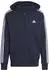 Adidas Men Sportswear Essentials French Terry 3-Stripes Full-Zip Hoodie