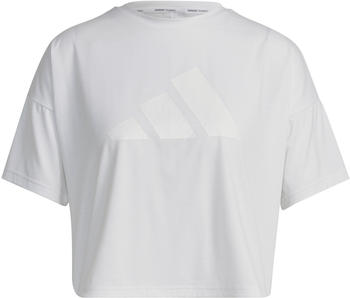 Adidas Woman Train Icons 3 BAR Shirt white (HK6965)