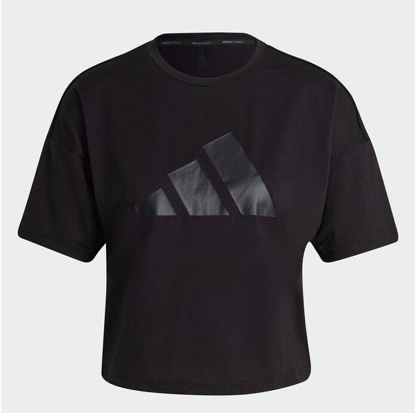 Adidas Woman Train Icons 3 BAR Shirt black (HD8973)