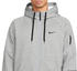 Nike Hoodie Therma-FIT Fullzip-Hoodie (DQ4830) dark grey heather/particle grey/black
