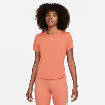 Nike Women Dri-FIT One Standard Fit SS Top (DD0638) madder root/white