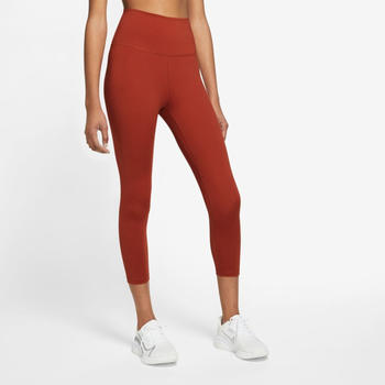 Nike Women Tight High-Rise Cropped (DM7276) cinnabar/white