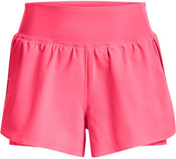 Under Armour Women's Short Flex Woven 2-in-1 Shorts (1376936) pinkshock/pinkshock