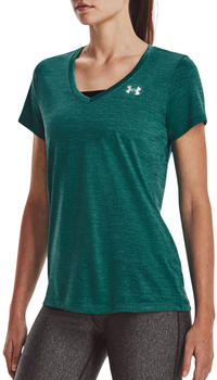 Under Armour Women UA Tech Top with Twist effect and V neckline (1258568) coastal teal/birdie green
