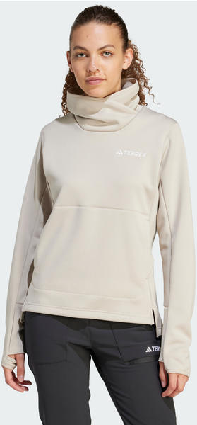 Adidas Woman TERREX Xperior Medium Fleece Oberteil wonder beige (IB1834)