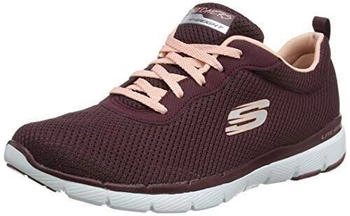 Skechers Flex Appeal 3 0-First Insight Sneaker schwarz Mesh rose gold Trim