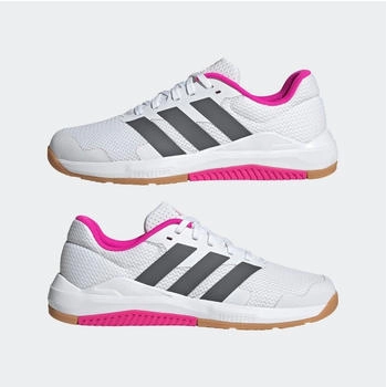 Adidas Dropset Base JS3164 Fitnessschuhe cloud white grey five shock pink