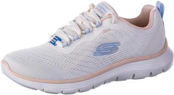 Skechers Flex Appeal 5 0 Sneaker natural mesh-lichtblau pfirsich