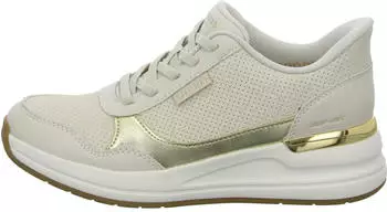 Skechers Billion 2 Top-Tier Hands Free Slip-ins natural duraleather/gold trim