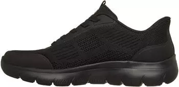 Skechers SUMMITS-LEYTER Slip-On Sneaker with Handsfree Slip-Ins Function schwarz/schwarz