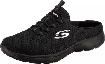 Skechers SUMMITS SWIFT STEP Sabot Slip-On in Vegan Construction schwarz