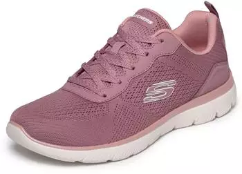 Skechers SUMMITS-QUIET DREAM Lace-Up Shoe hellgrau/mauve