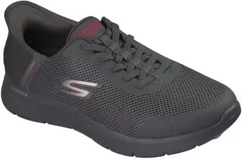 Skechers GO WALK FLEX dunkelgrau/dunkelrot/offwhite