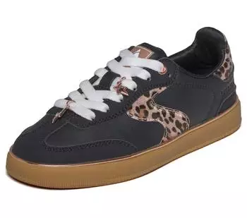 Skechers Hotshot Leopard Fame Sneakers black synthetic leopard trim