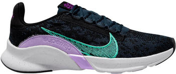 Nike SuperRep Go 3 Flyknit Next Nature Women black/armory navy/vivid purple/green glow