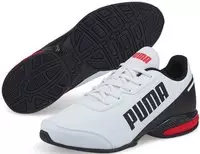 Sneaker PUMA "EQUATE SL", Damen, Gr. 44, puma wei&szlig;, puma schwarz, high risk rot,
