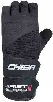 Chiba Wristguard IV Fitnesshandschuhe, schwarz (40121)
