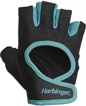 Harbinger Women's Power Stretchback Trainingshandschuhe, schwarz/blau (21504)