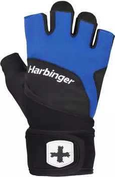 Harbinger Training Grip Wristwrap 2.0 Fitnesshandschuhe blau, M (22296)