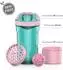 LuxusKollektion Protein Shaker 720ml mit Spiralkugel & Aufbewahrungsbox, BPA-frei