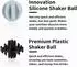 LuxusKollektion Protein Shaker Flasche Edelstahl 828ml, 2 Kugeln