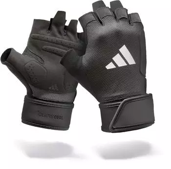 Adidas Strength Training Handschuhe Aeroready, schwarz/weiß, M