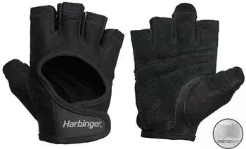 Harbinger Women's Power Stretchback Trainingshandschuhe, schwarz (21511)