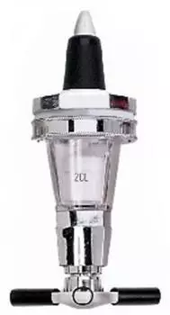ich-zapfe ROYAL Portionierer mit Zählwerk 40ml, schwarz (8980LR)