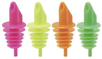 Bottle Master Billy Ausgiesser Für 0,5-1,5 Lt. Flaschen-Neon-Orange-Polybeutel 12Er Pack, Kunststoff