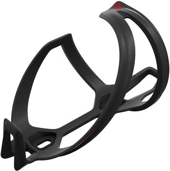 Syncros Tailor Cage 1.0 Fahrrad Flaschenhalter links matt schwarz/rot