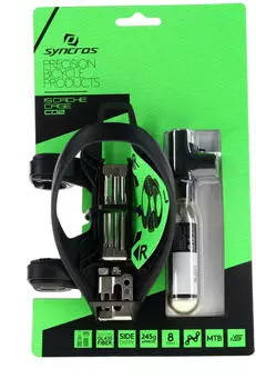 Syncros iS Cache 2.0 HV Fahrrad Flaschenhalter inkl. Mini Werkzeug / Kettenwerkzeug / CO2 Kartusche schwarz