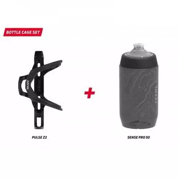 Zéfal Sense Pro 50 Trinkflasche mit Pulse Z2 Halter, schwarz/grau (1557)
