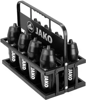 JAKO Flaschenhalter klappbar für 8 Flaschen, schwarz (2186)