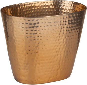 APS Wein- / Sektk&uuml;hler 20,5 x 14 cm, H: 17 cm - braun Metall 36106