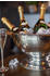 Edzard Champagnerkühler Cara, Edelstahl hochglanzpoliert, gehämmert, Durchmesser 40 cm, Höhe 21 cm