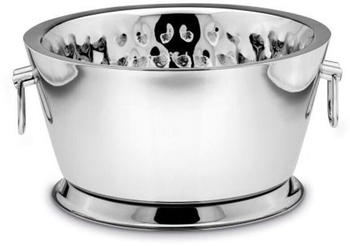 Silver life style collection Flaschenk&uuml;hler, Schale H: 20,0cm, D: 38,0cm, Fu&szlig;-D: 31,5cm Edelstahl - silber Edelstahl 767