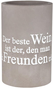 räder Flaschenkühler Der Beste Wein PET 21 cm Grau Beton räder Flaschenkühler Der Beste Wein PET 21 cm Grau Beton