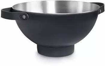 Lacor Sektkühler, Edelstahl 18/10, 36 cm Mond, Schwarz