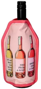 Gift Company Froid K&uuml;hlmanschette Weinflaschen rosa 23,5cm