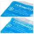 Relaxdays 8x Kühlpads rechteckig blau Weiß,Blau