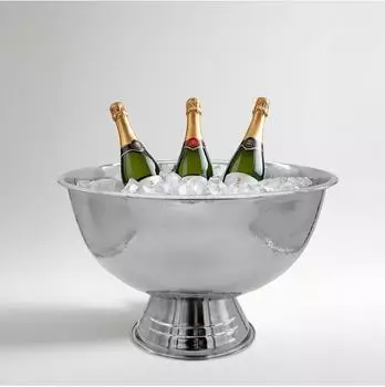 Spetebo Champagnerschale geh&auml;mmert, Edelstahl, &Oslash; 40cm (1850)