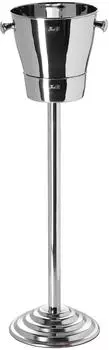 Fink Edelstahl Flaschenk&uuml;hler mit St&auml;nder 82 cm 2-tlg. Set einwandig f&uuml;r 1-2 Flaschen